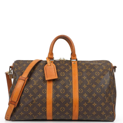 Louis Vuitton Malletier Keepall 45 Bandouliere Monogram Canvas Reisetasche