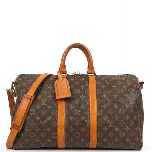 Louis Vuitton Malletier Keepall 45 Bandouliere Monogram Canvas Reisetasche
