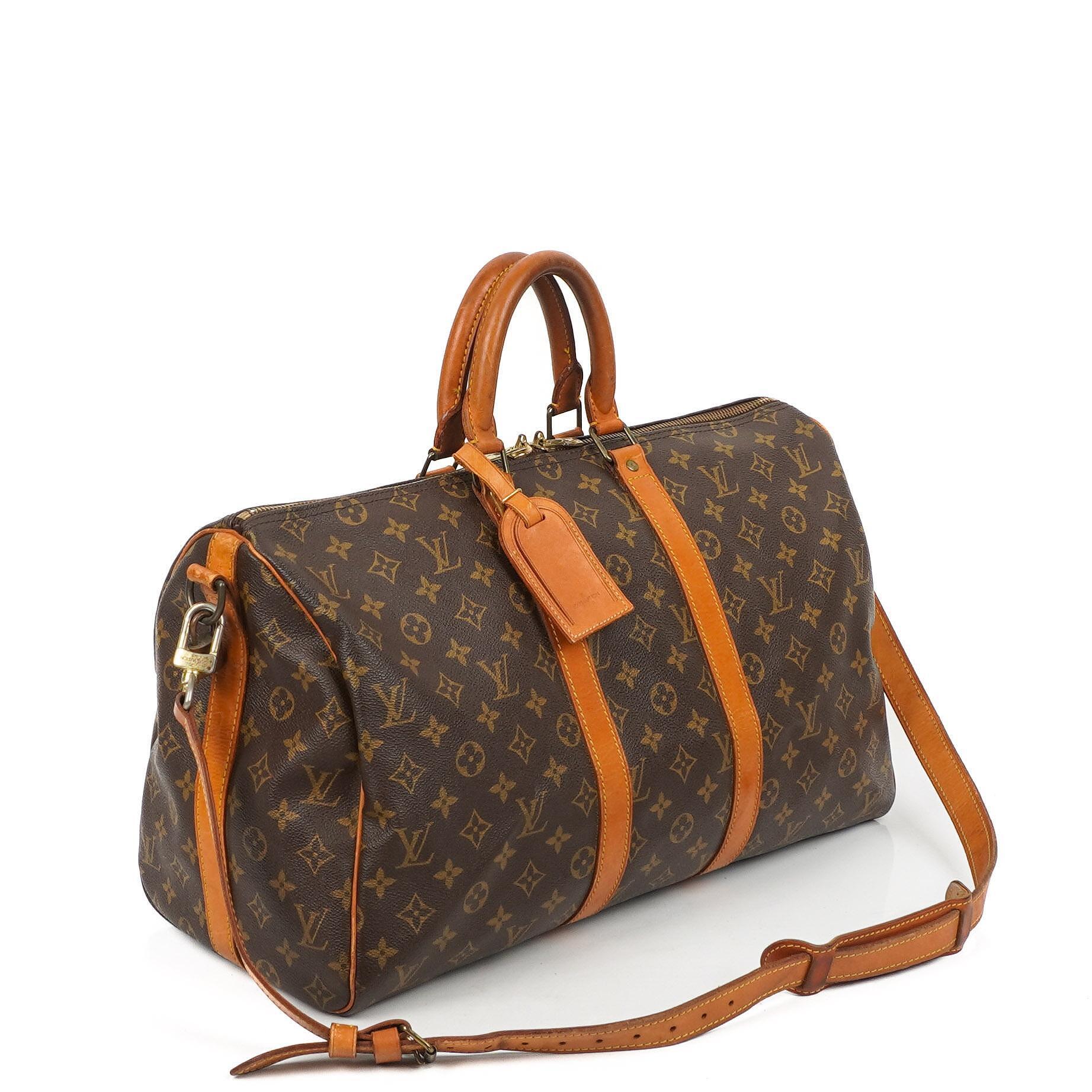 Louis Vuitton Malletier Keepall 45 Bandouliere Monogram Canvas Reisetasche
