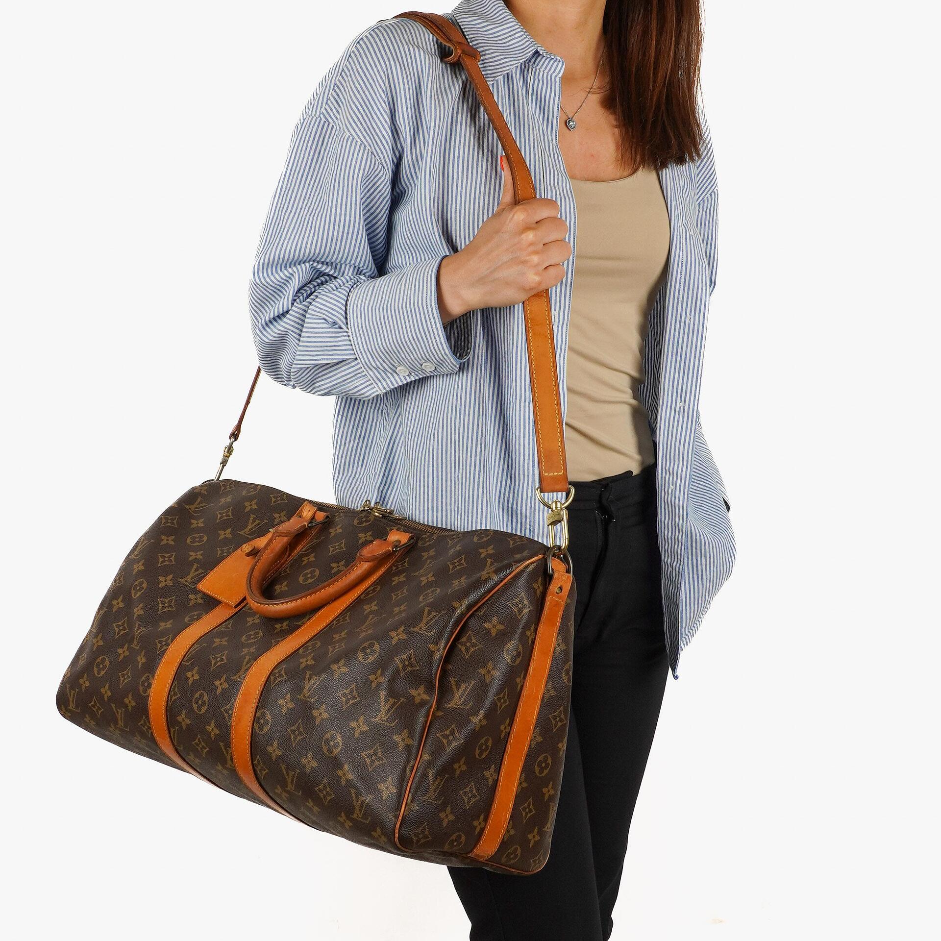 Louis Vuitton Malletier Keepall 45 Bandouliere Monogram Canvas Reisetasche