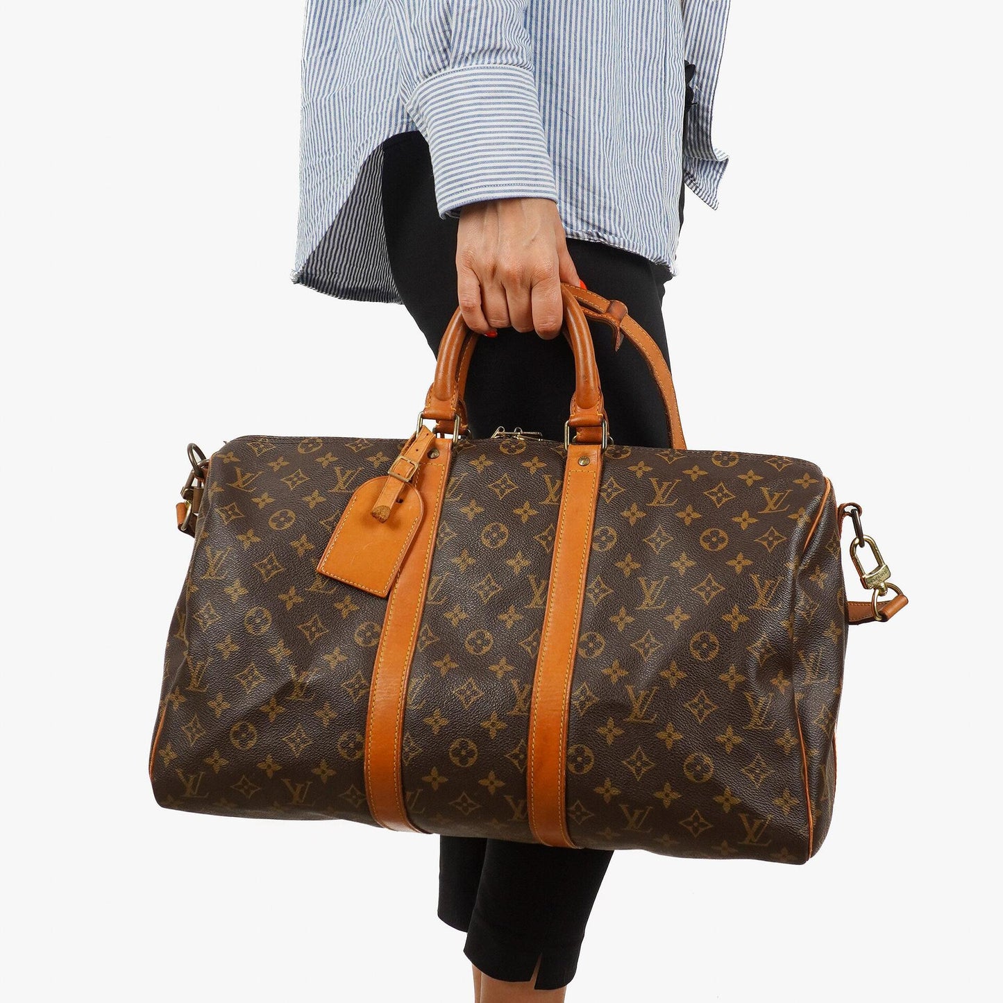 Louis Vuitton Malletier Keepall 45 Bandouliere Monogram Canvas Reisetasche