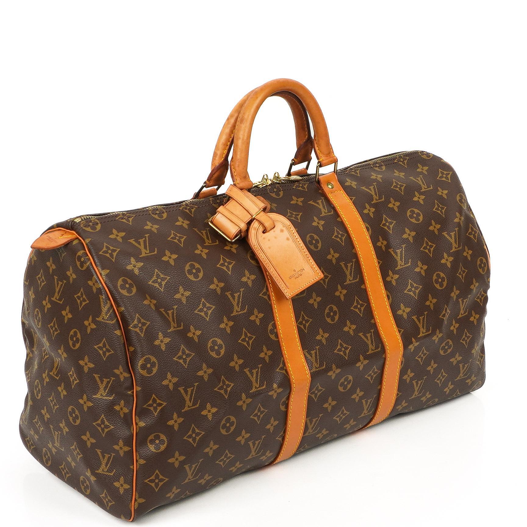 Louis Vuitton Malletier Keepall 50 Monogram Canvas Reisetasche