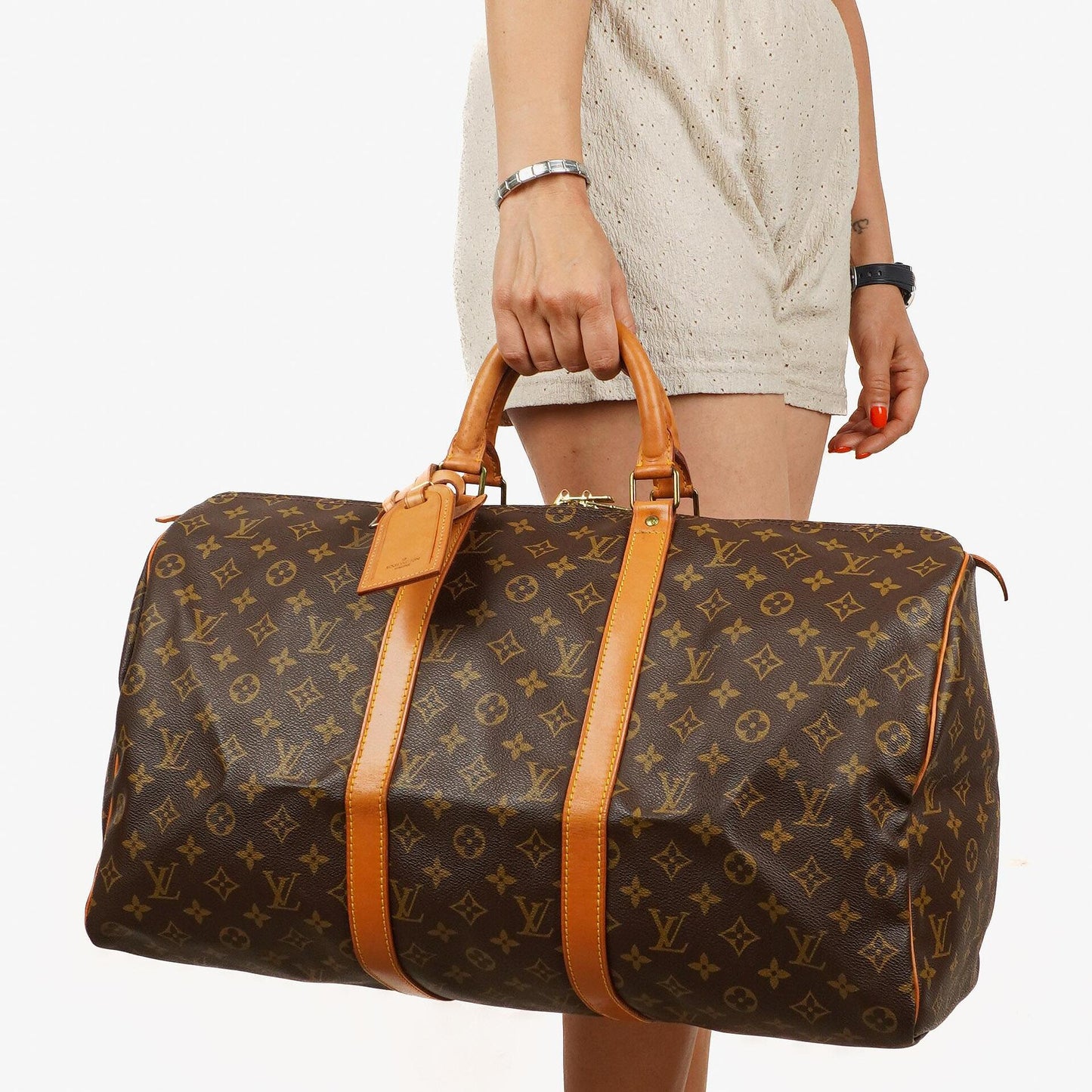 Louis Vuitton Malletier Keepall 50 Monogram Canvas Reisetasche