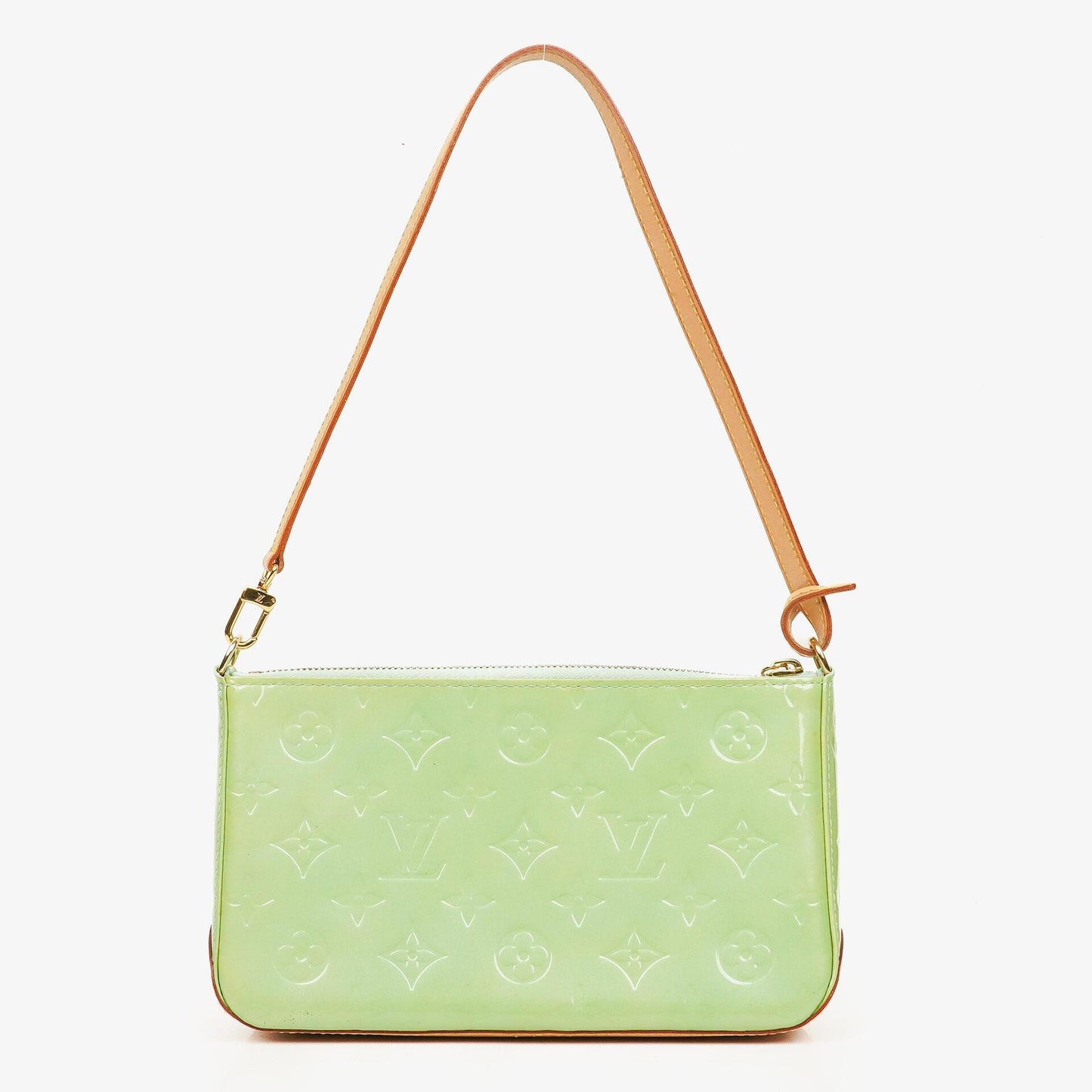 Louis Vuitton Mallory Square Schultertasche aus Monogram Vernis in Pfefferminz