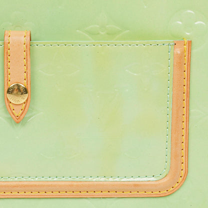 Louis Vuitton Mallory Square Schultertasche aus Monogram Vernis in Pfefferminz