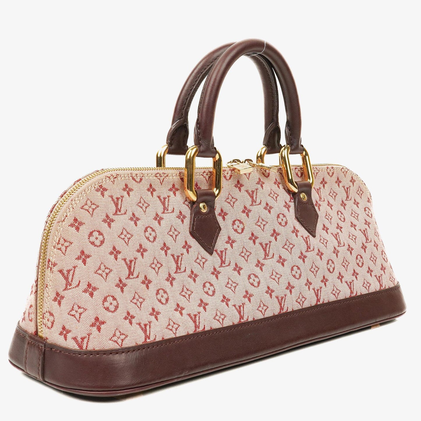 Louis Vuitton Mini Alma Lange Handtasche Monogram Cherry
