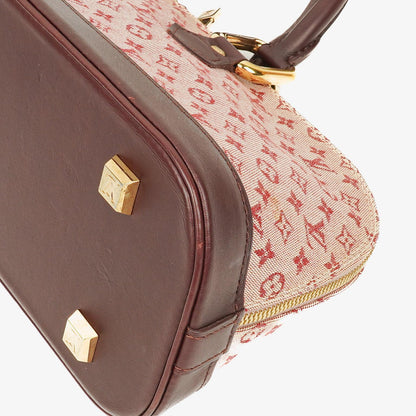 Louis Vuitton Mini Alma Lange Handtasche Monogram Cherry