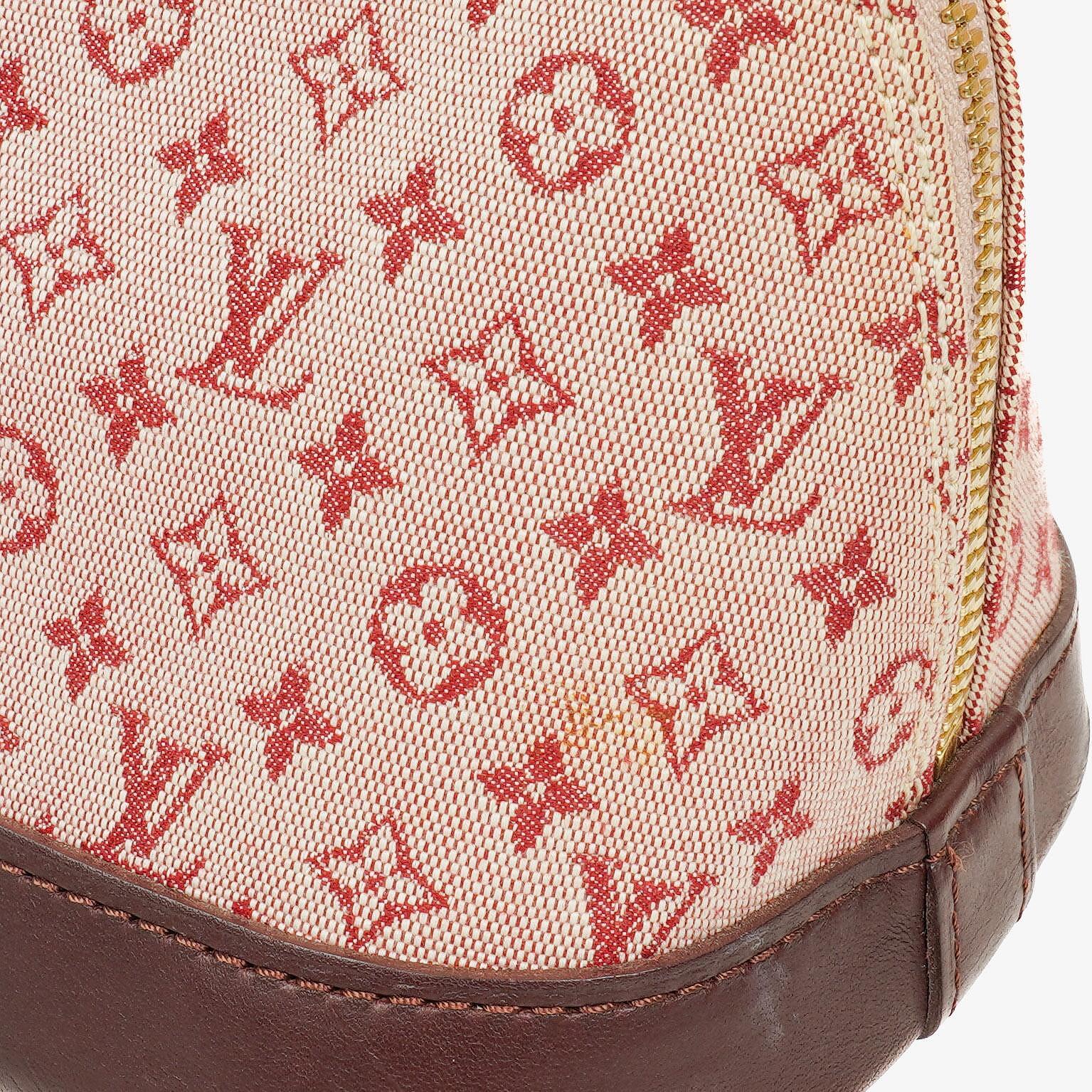 Louis Vuitton Mini Alma Lange Handtasche Monogram Cherry