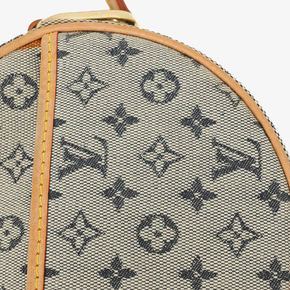 Louis Vuitton Mini Jeanne PM Schultertasche aus blauem Monogram Mini Lin