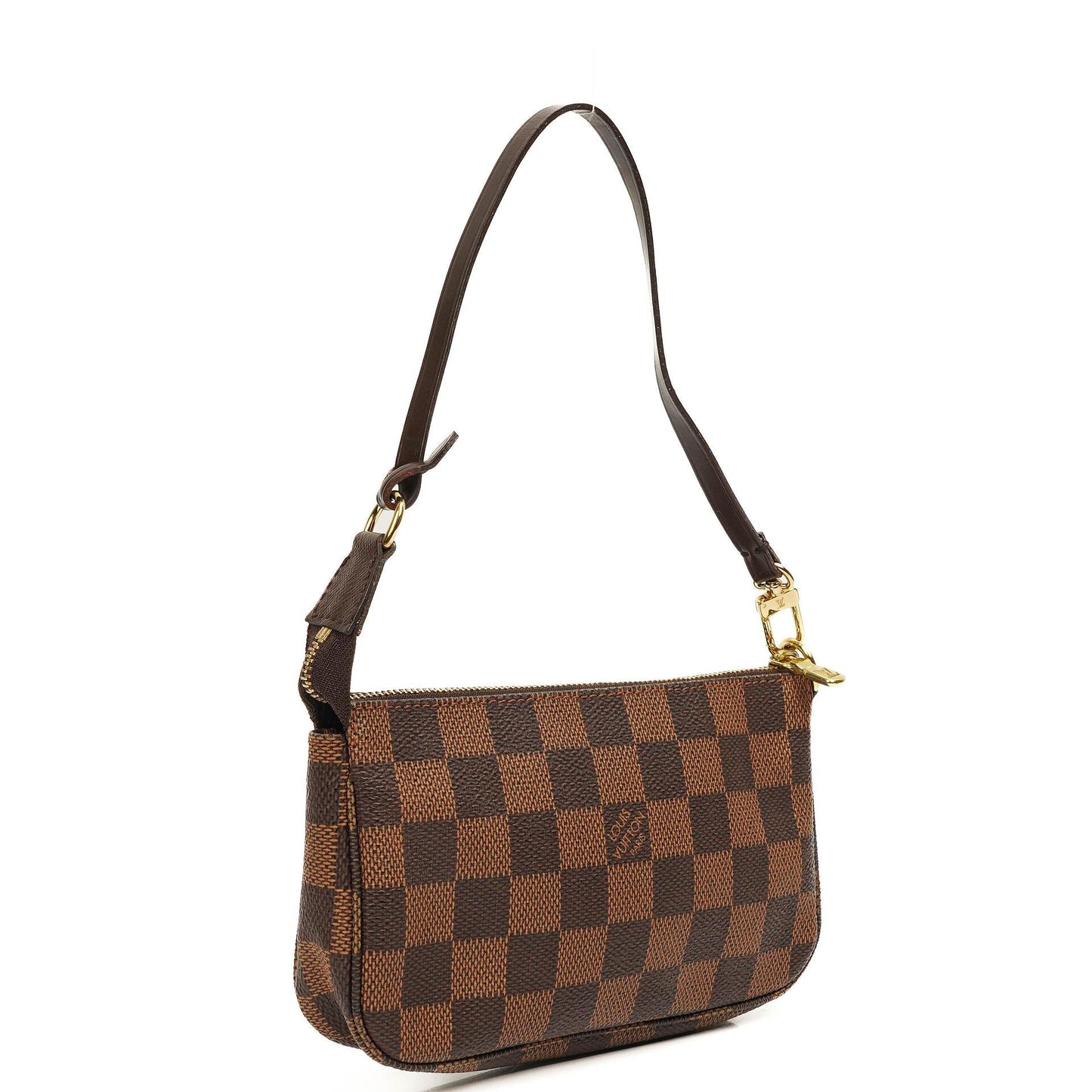 Louis Vuitton Mini Pochette Accessoires Damier Ebene Canvas Clutch Handtasche