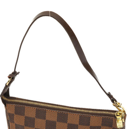Louis Vuitton Mini Pochette Accessoires Damier Ebene Canvas Clutch Handtasche