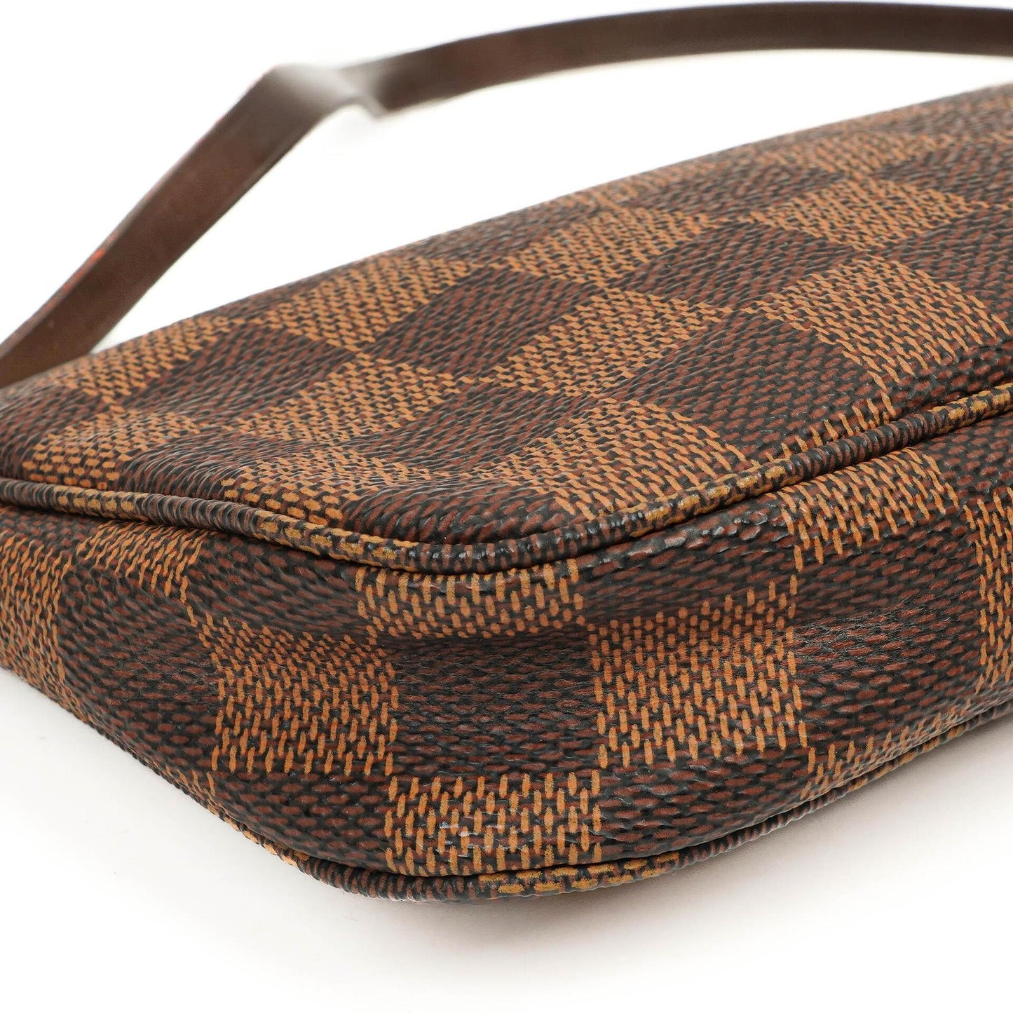 Louis Vuitton Mini Pochette Accessoires Damier Ebene Canvas Clutch Handtasche