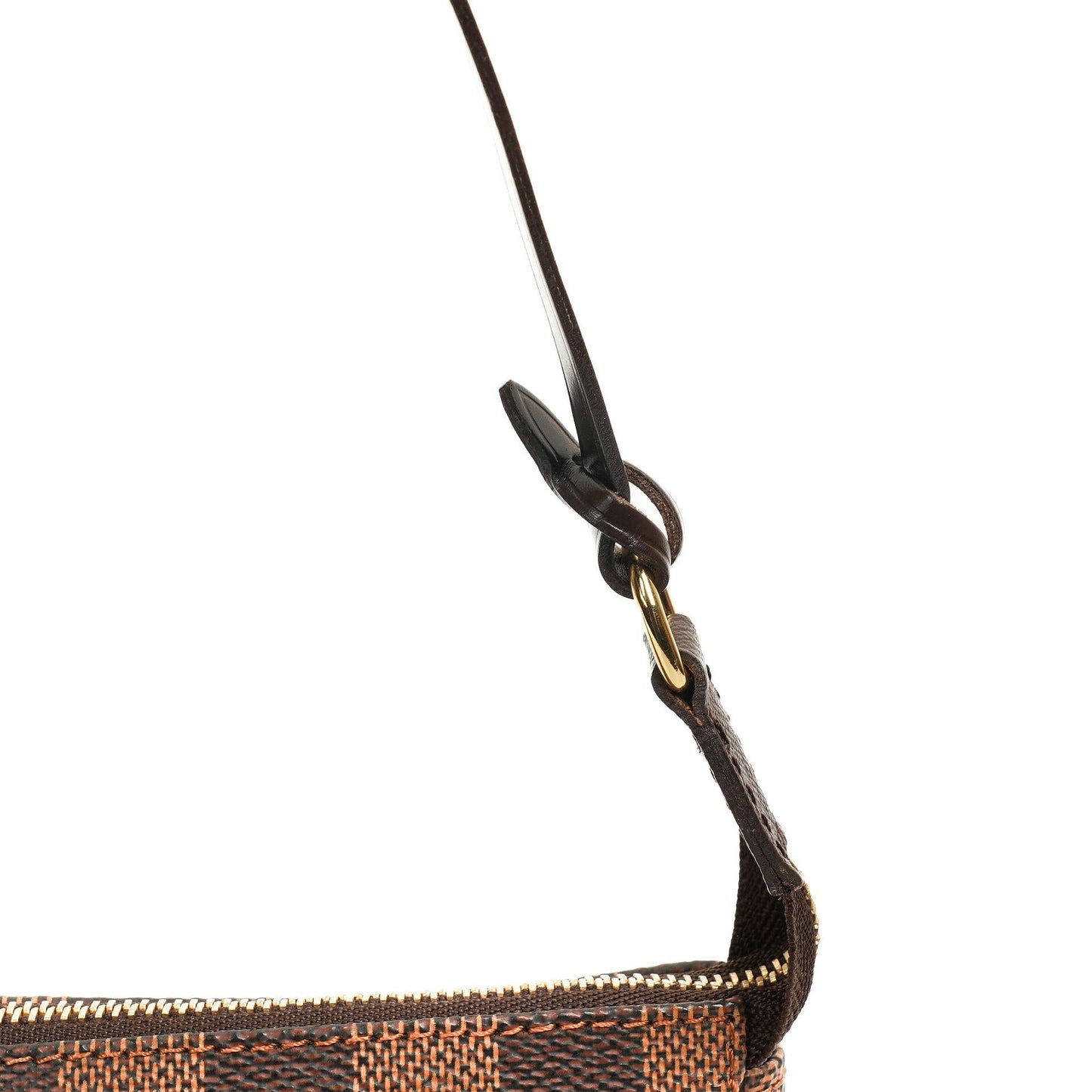 Louis Vuitton Mini Pochette Accessoires Damier Ebene Canvas Clutch Handtasche