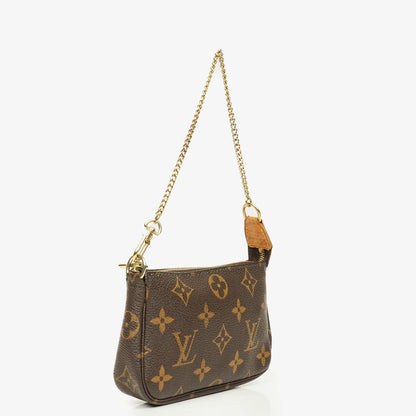 Louis Vuitton Mini Pochette Accessoires Clutch-Handtasche aus Monogram Canvas