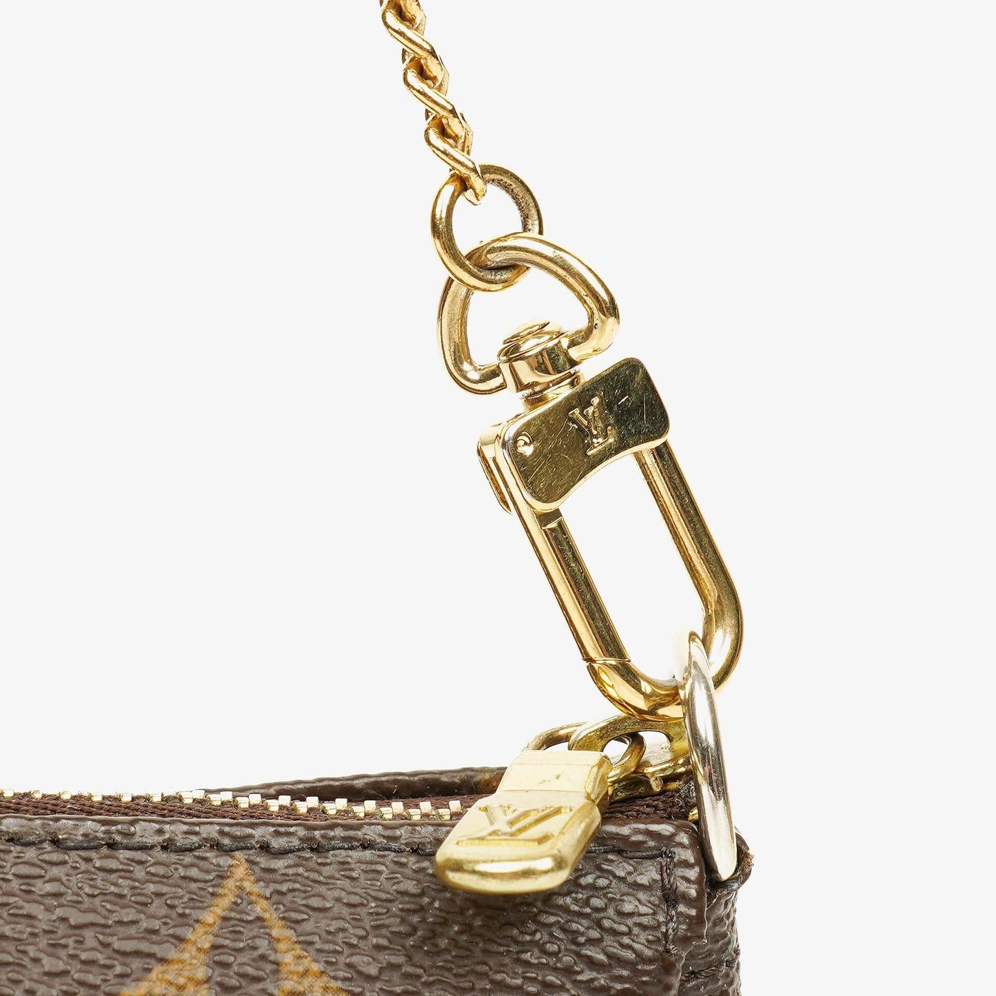 Louis Vuitton Mini Pochette Accessoires Clutch-Handtasche aus Monogram Canvas