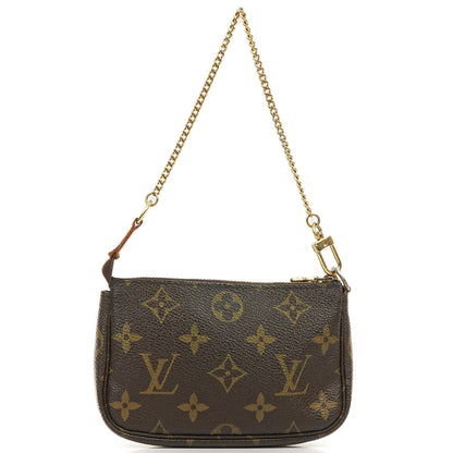 Louis Vuitton Mini Pochette Accessories Monogram Canvas Clutch-Tasche
