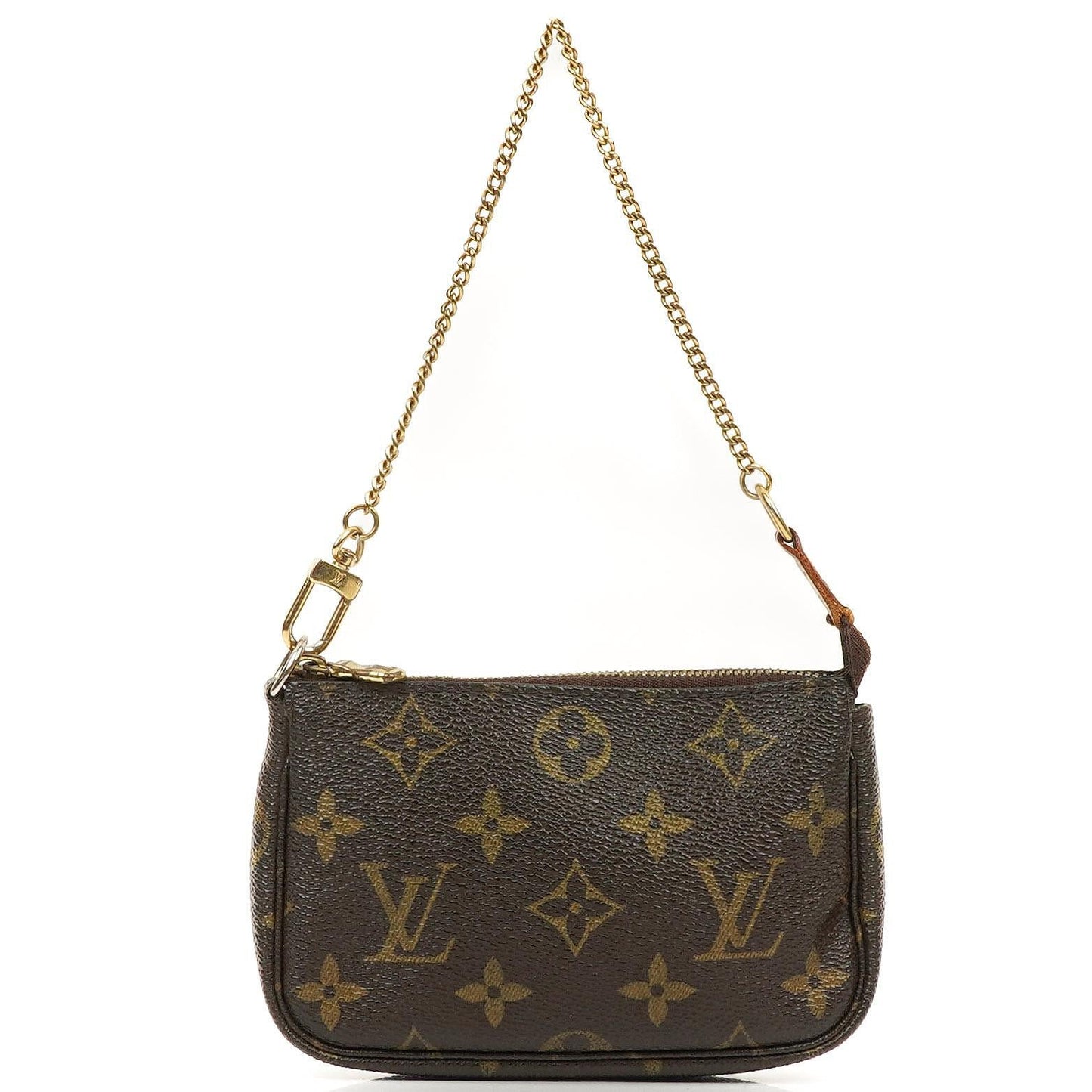 Louis Vuitton Mini Pochette Accessories Monogram Canvas Clutch-Tasche