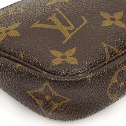 Louis Vuitton Mini Pochette Accessories Monogram Canvas Clutch-Tasche