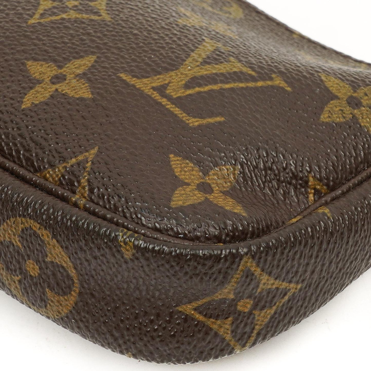 Louis Vuitton Mini Pochette Accessories Monogram Canvas Clutch-Tasche