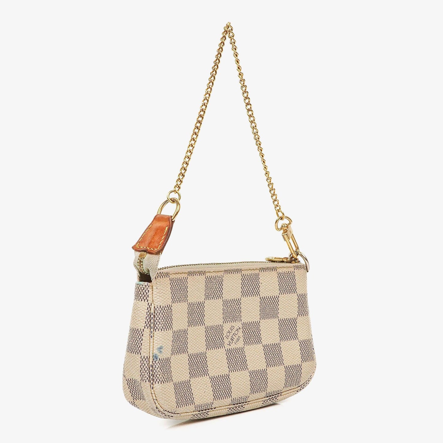 Louis Vuitton Mini Pochette aus Damier Azur Canvas