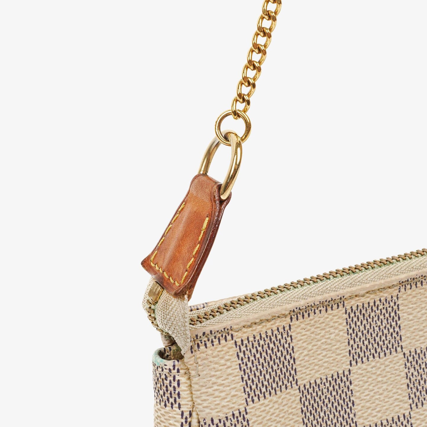 Louis Vuitton Mini Pochette aus Damier Azur Canvas