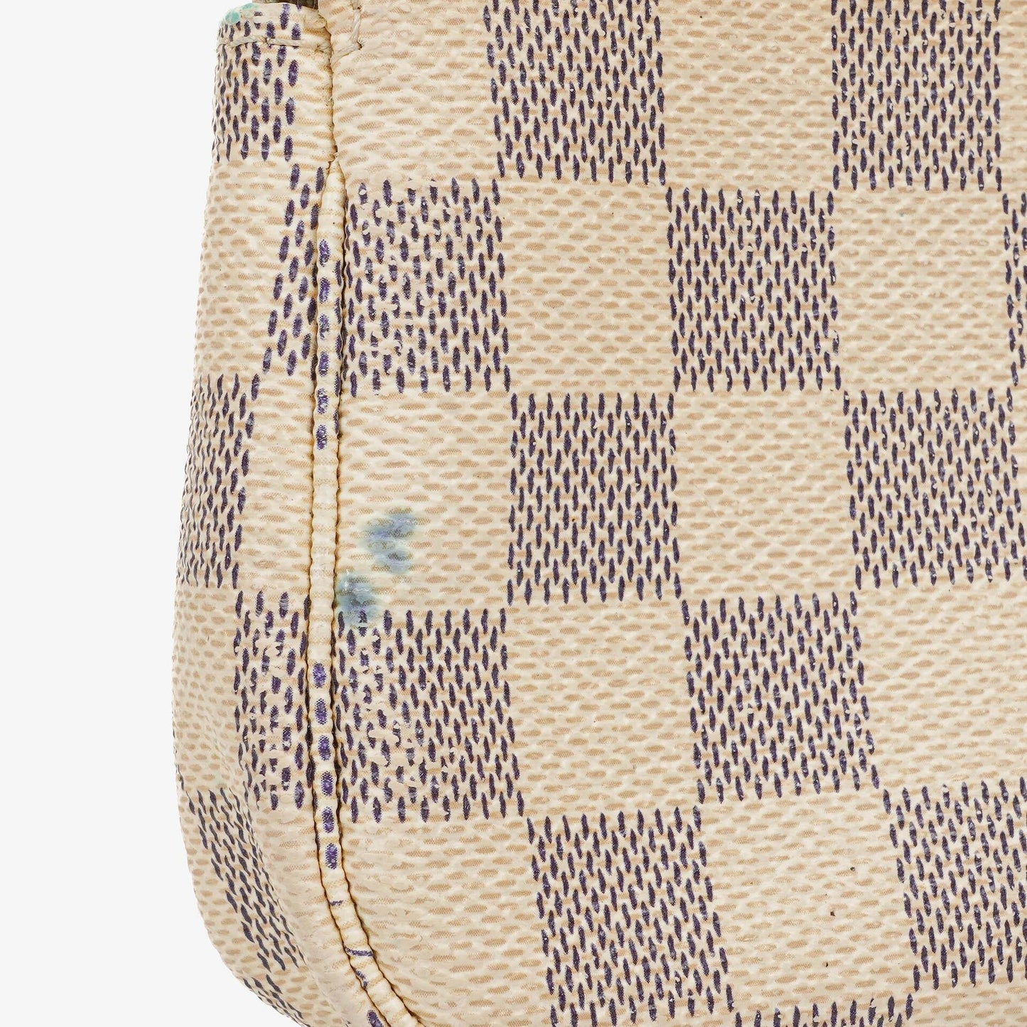 Louis Vuitton Mini Pochette aus Damier Azur Canvas