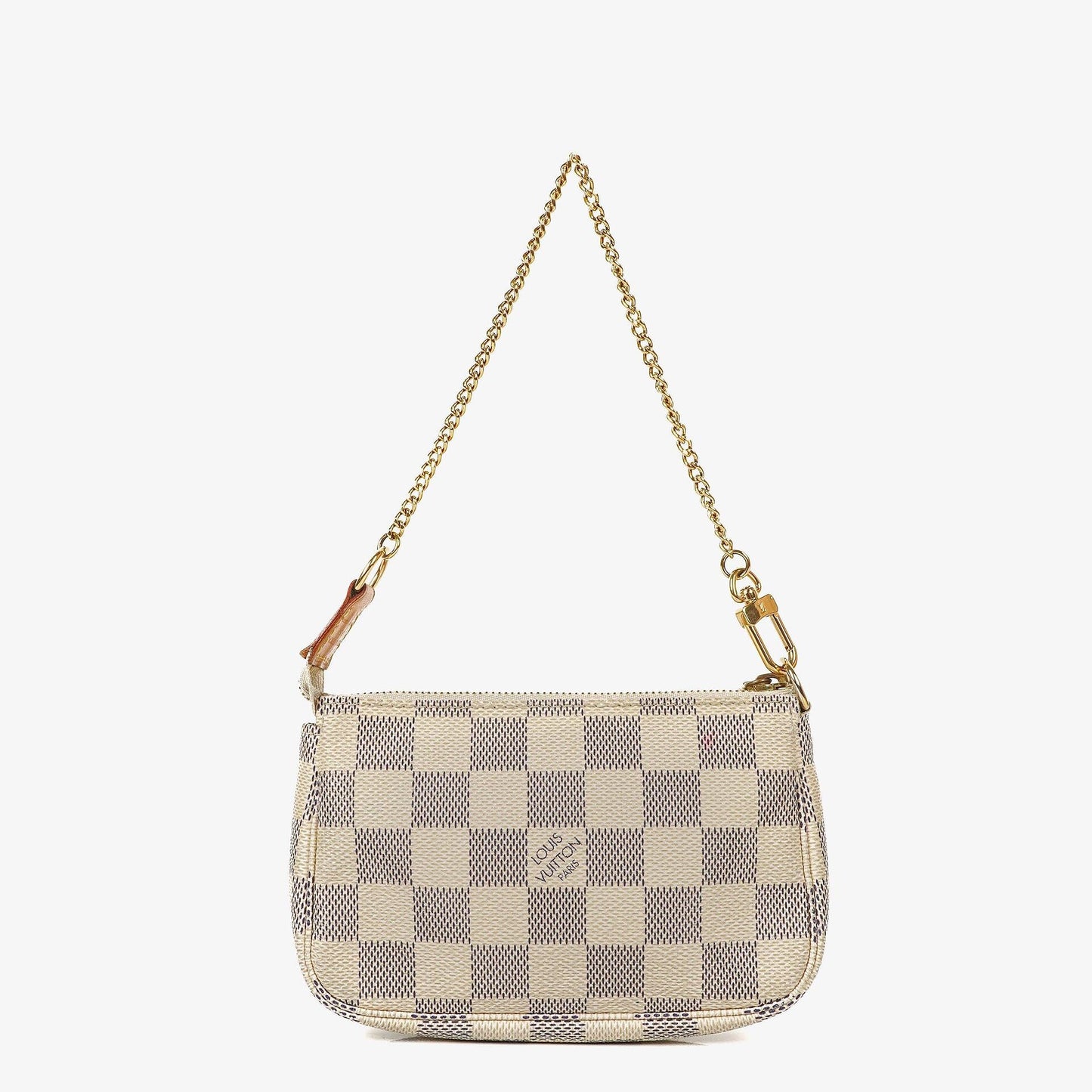 Louis Vuitton Mini Pochette aus Damier Azur Canvas