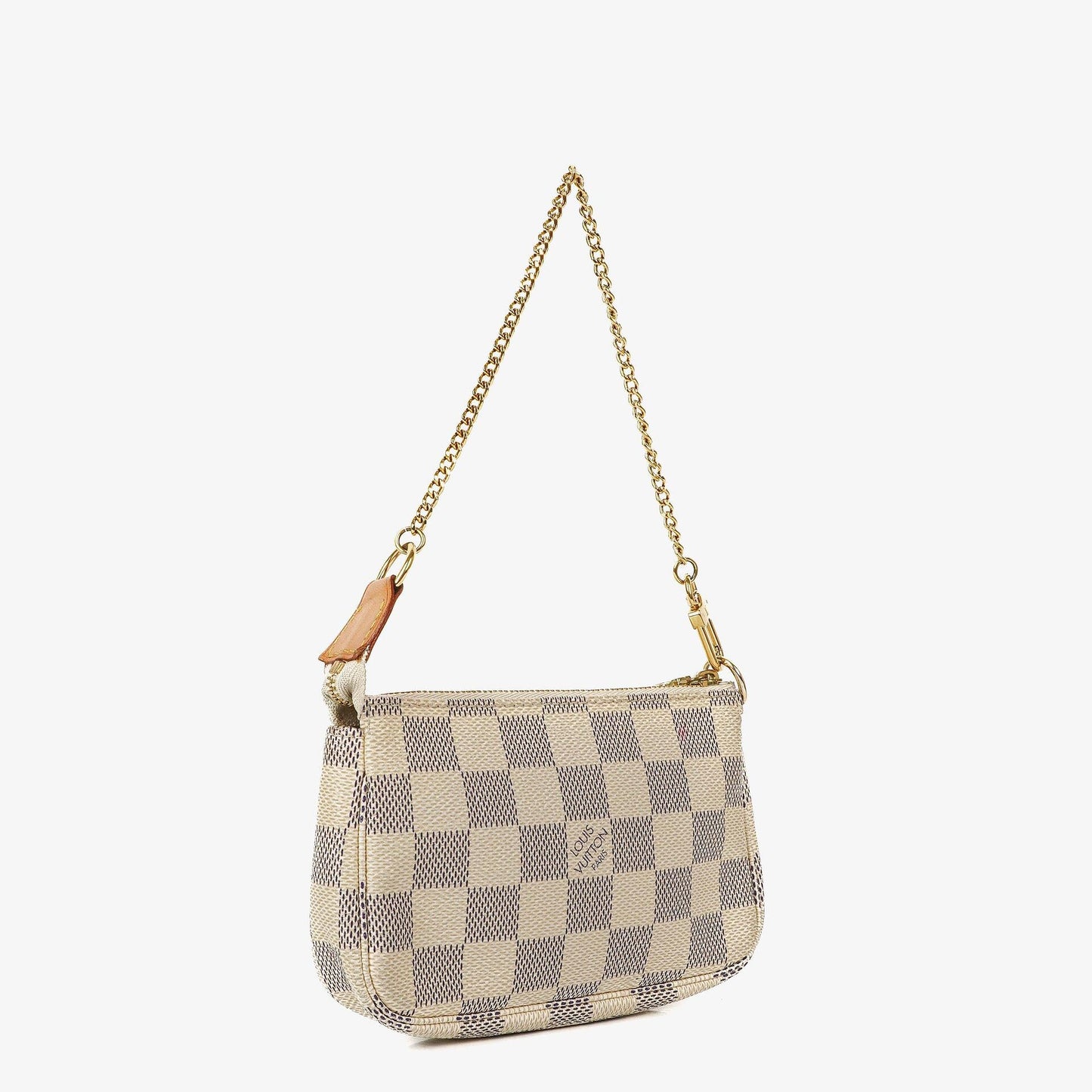 Louis Vuitton Mini Pochette aus Damier Azur Canvas