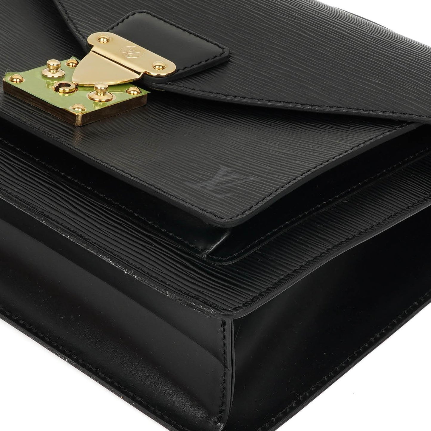 Louis Vuitton Monceau Schwarze EPI Leder Handtasche