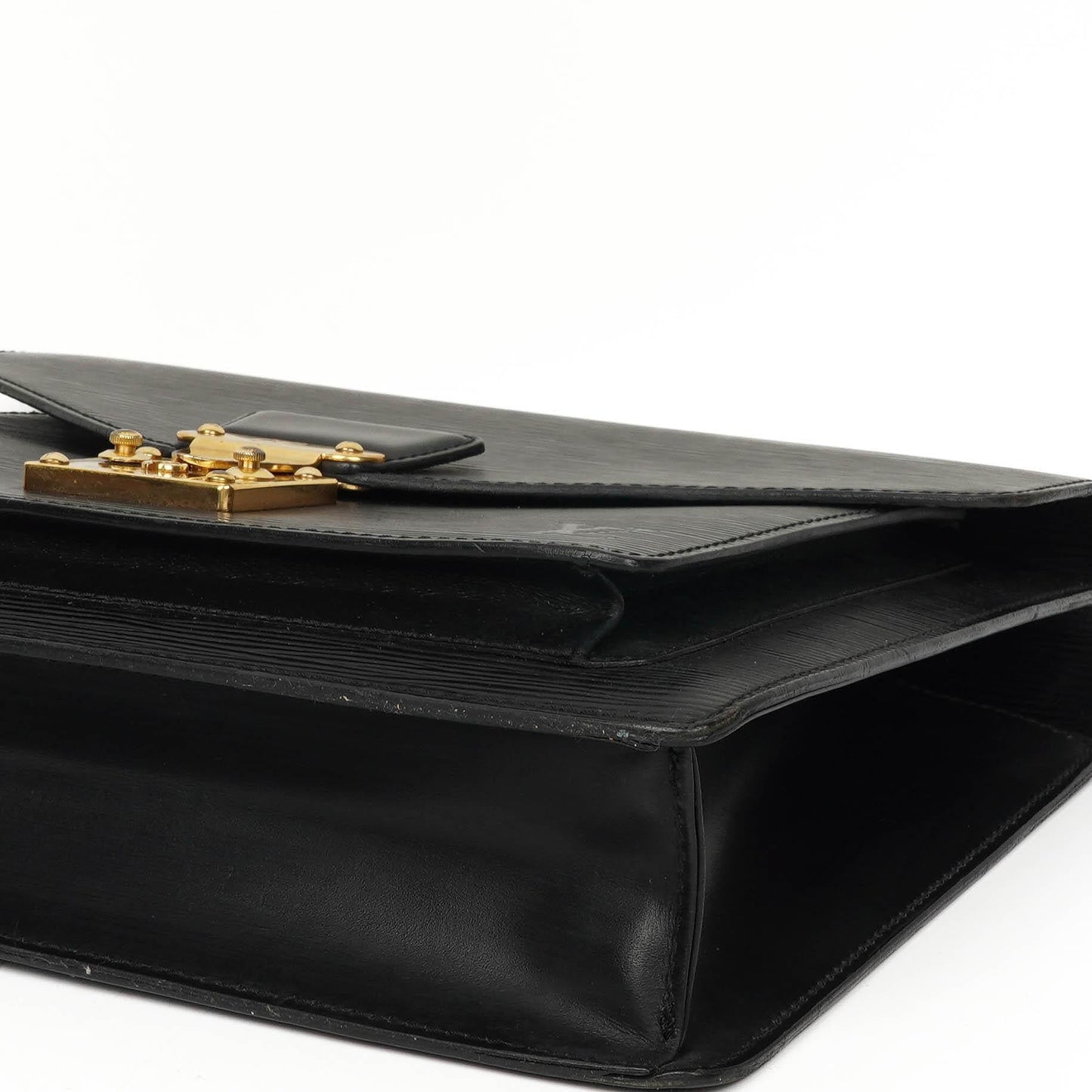 Louis Vuitton Monceau Schwarze EPI Leder Handtasche