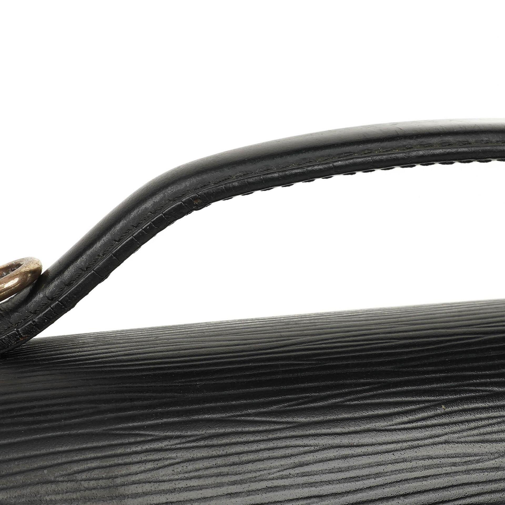 Louis Vuitton Monceau Schwarze EPI Leder Handtasche