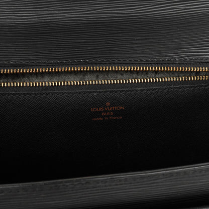 Louis Vuitton Monceau Schwarze EPI Leder Handtasche