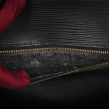 Louis Vuitton Monceau Schwarze EPI Leder Handtasche