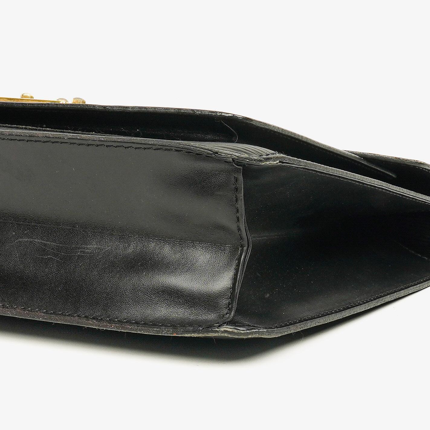 Louis Vuitton Monceau Handtasche aus schwarzem Epi-Leder