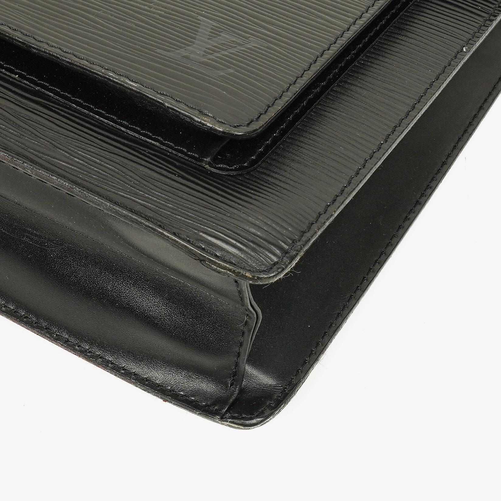Louis Vuitton Monceau Handtasche aus schwarzem Epi-Leder