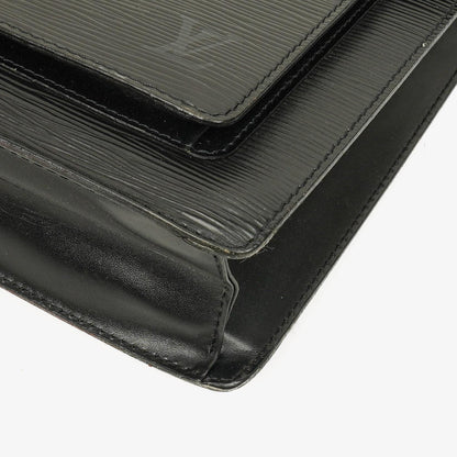 Louis Vuitton Monceau Handtasche aus schwarzem Epi-Leder
