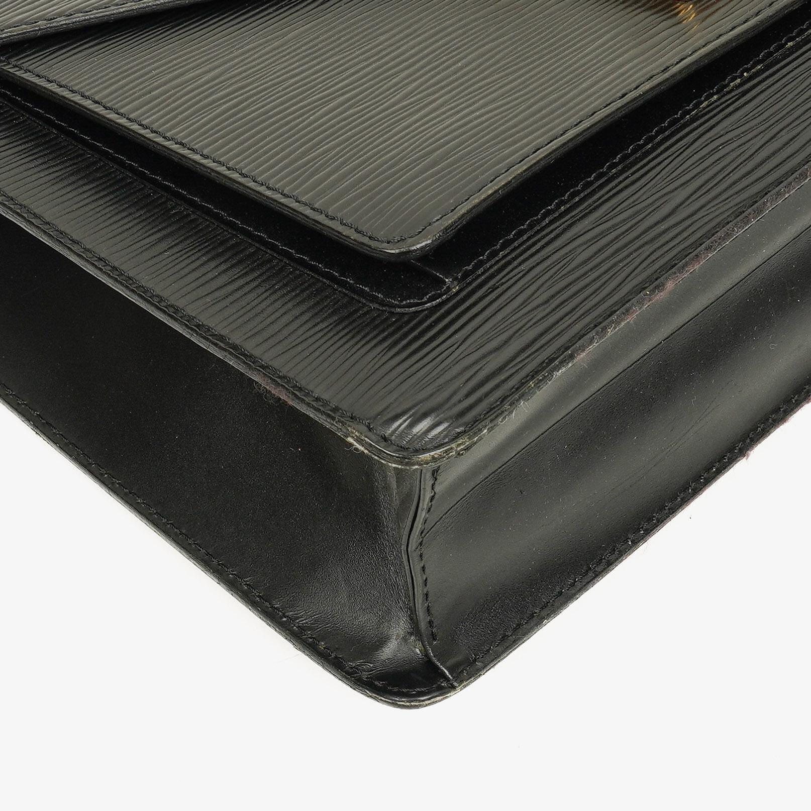Louis Vuitton Monceau Handtasche aus schwarzem Epi-Leder
