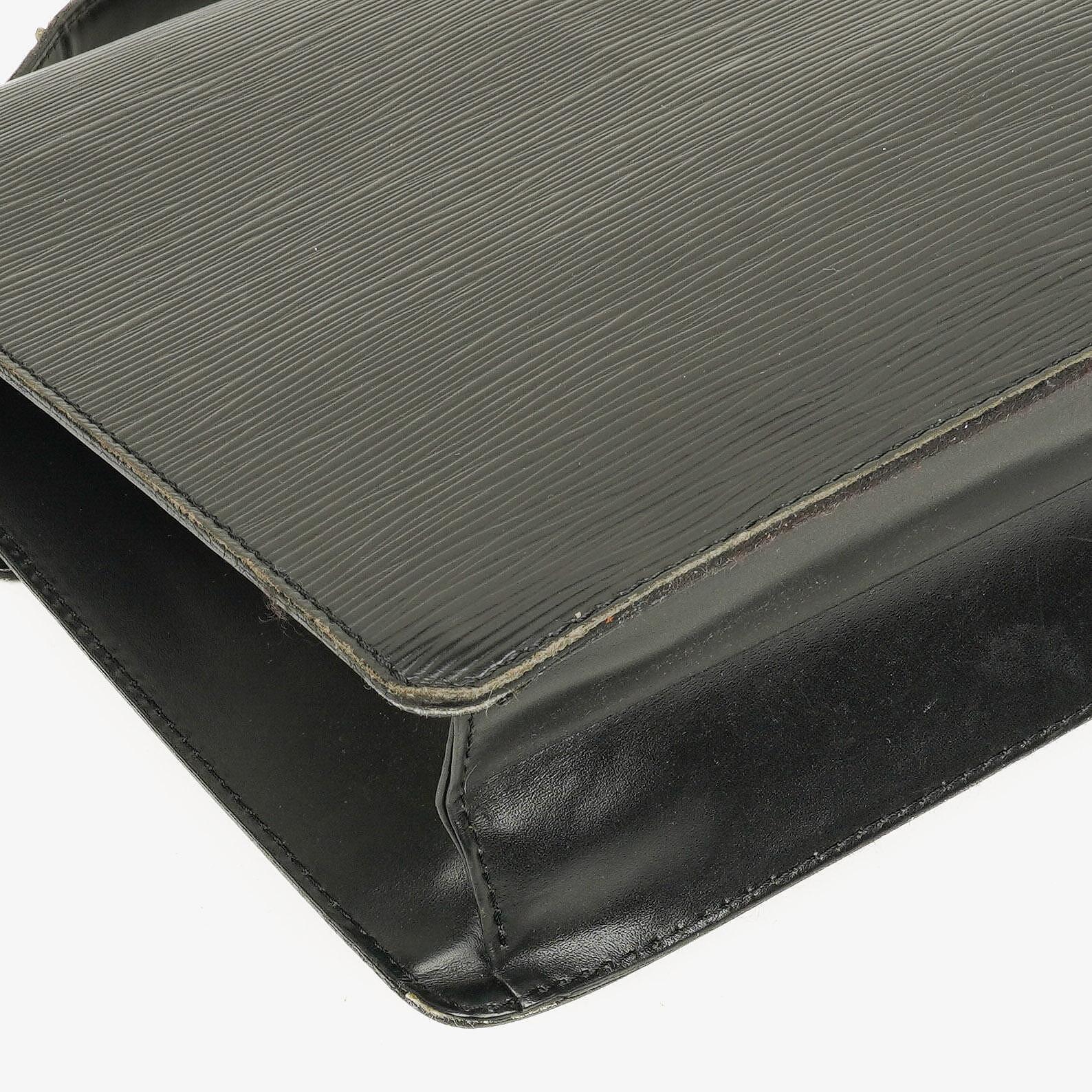 Louis Vuitton Monceau Handtasche aus schwarzem Epi-Leder