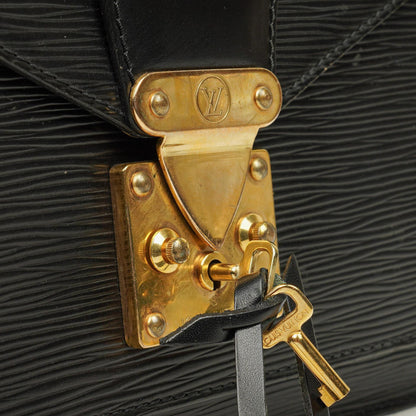 Louis Vuitton Monceau Handtasche aus schwarzem Epi-Leder