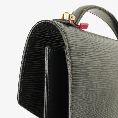 Louis Vuitton Monceau Handtasche aus schwarzem Epi-Leder