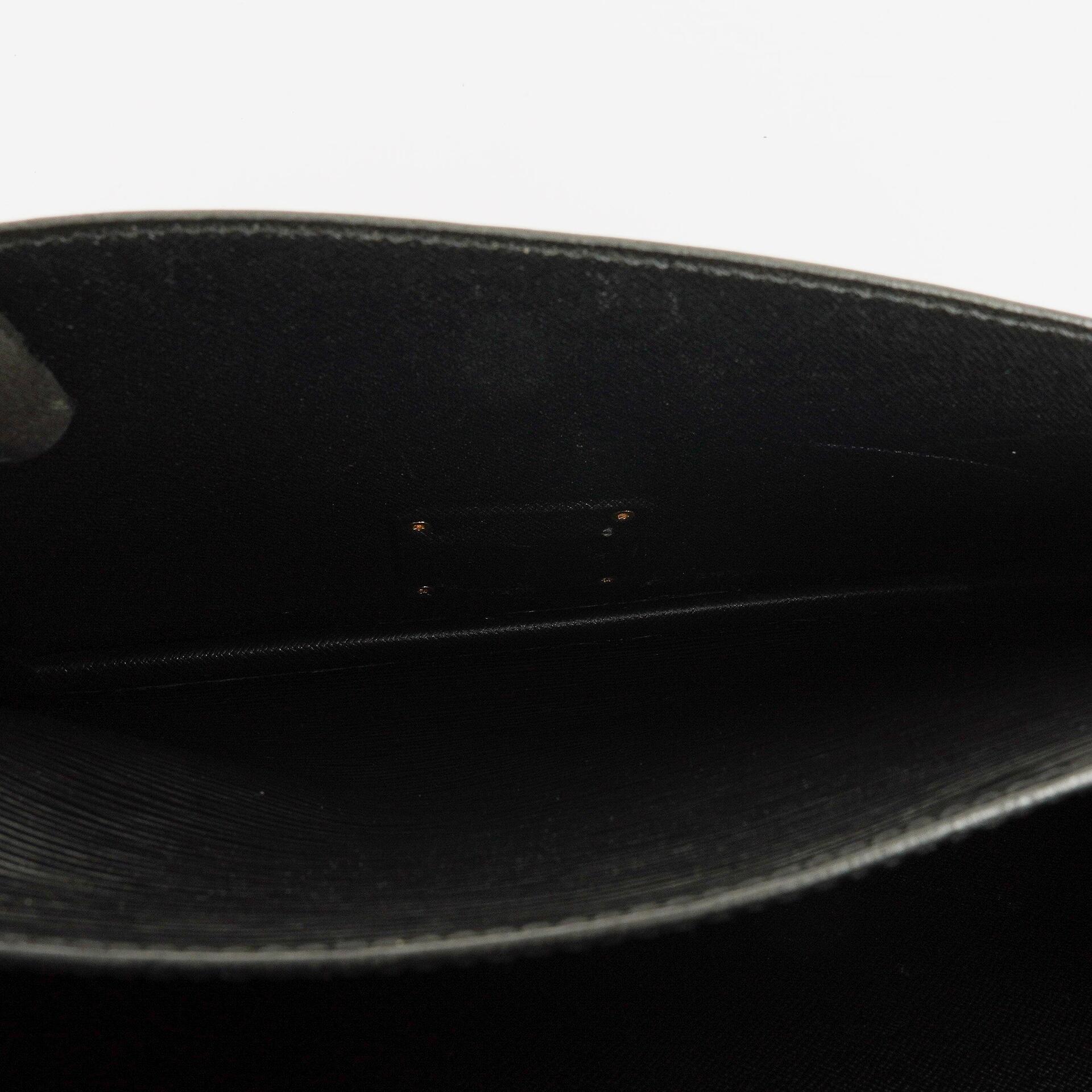 Louis Vuitton Monceau Handtasche aus schwarzem Epi-Leder