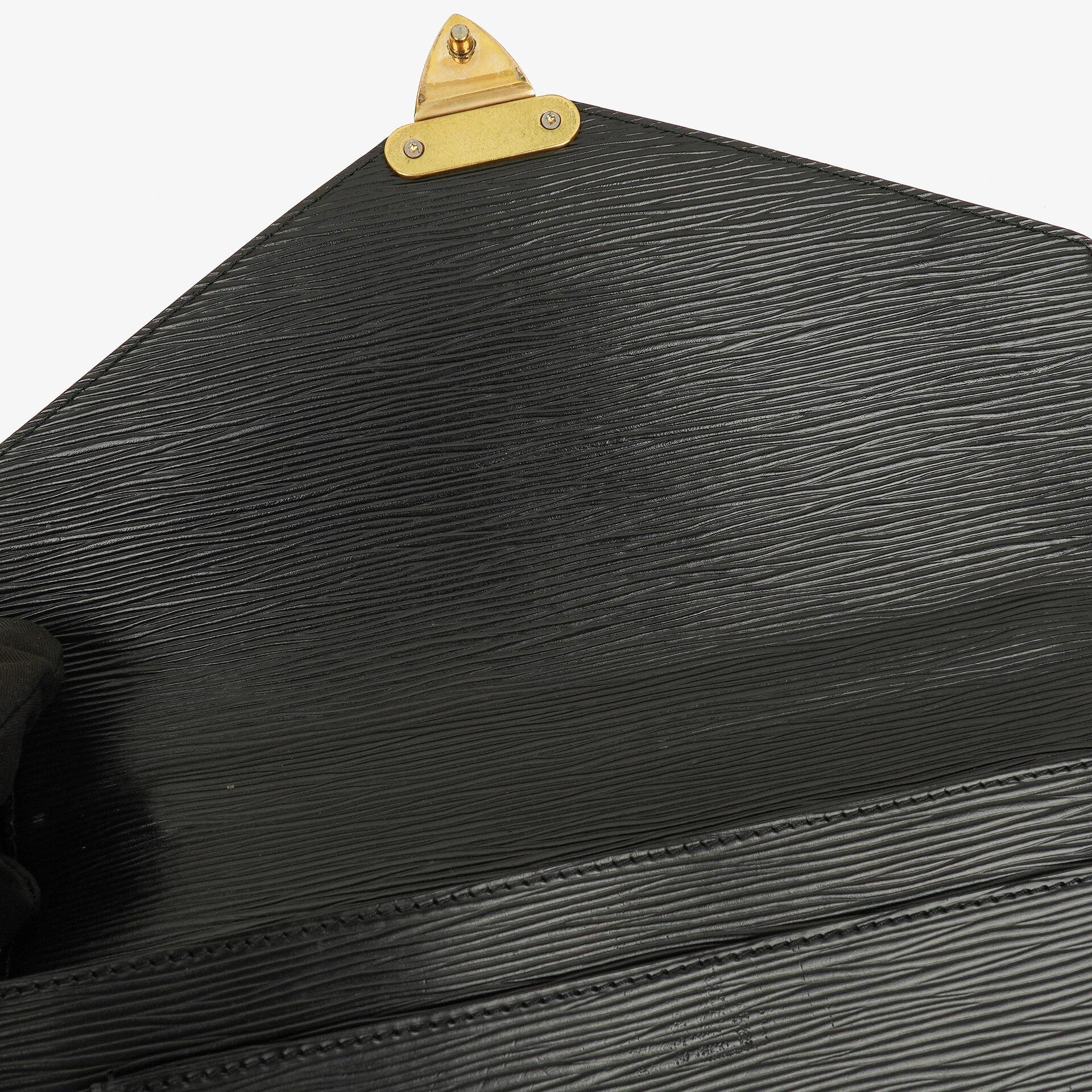 Louis Vuitton Monceau Handtasche aus schwarzem Epi-Leder