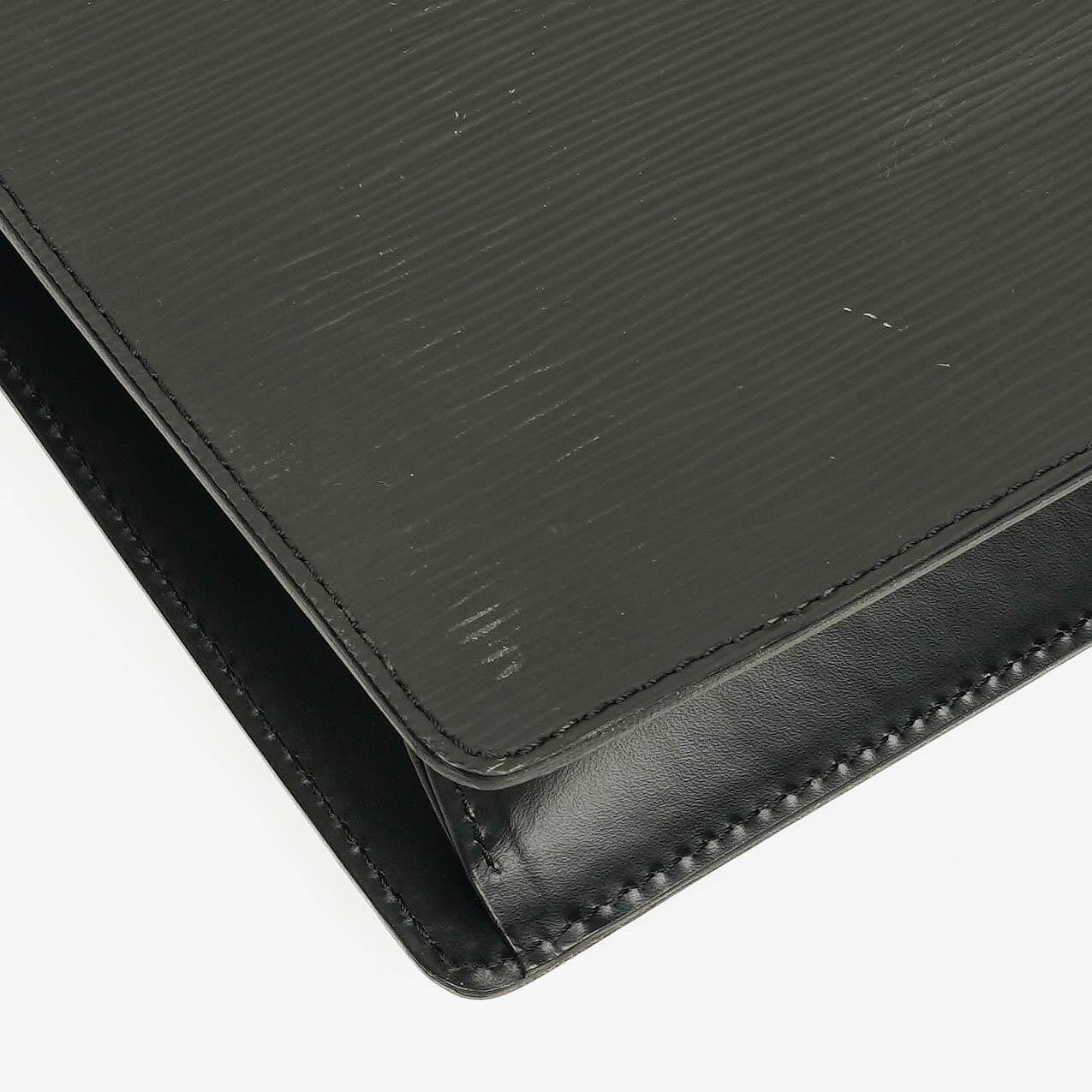 Louis Vuitton Monceau Handtasche aus schwarzem Epi Leder