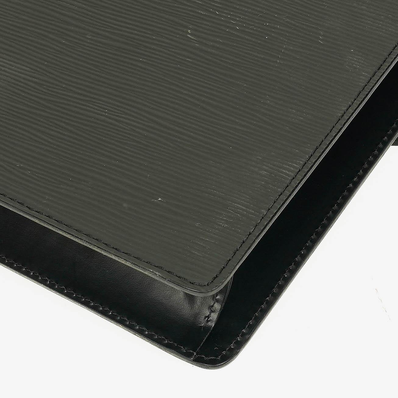 Louis Vuitton Monceau Handtasche aus schwarzem Epi Leder