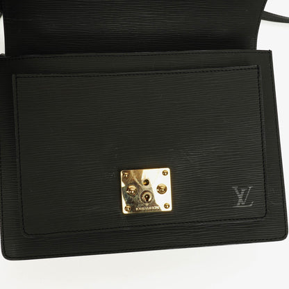 Louis Vuitton Monceau Handtasche aus schwarzem Epi Leder