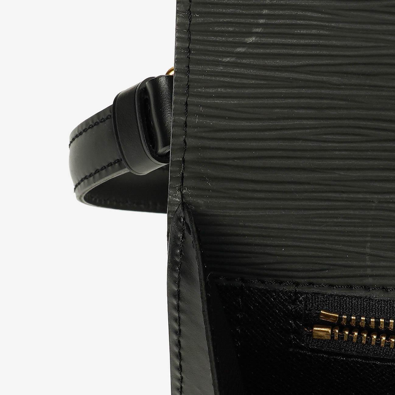 Louis Vuitton Monceau Handtasche aus schwarzem Epi Leder