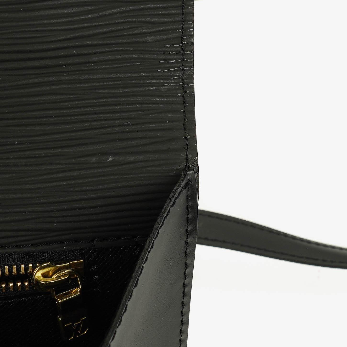 Louis Vuitton Monceau Handtasche aus schwarzem Epi Leder