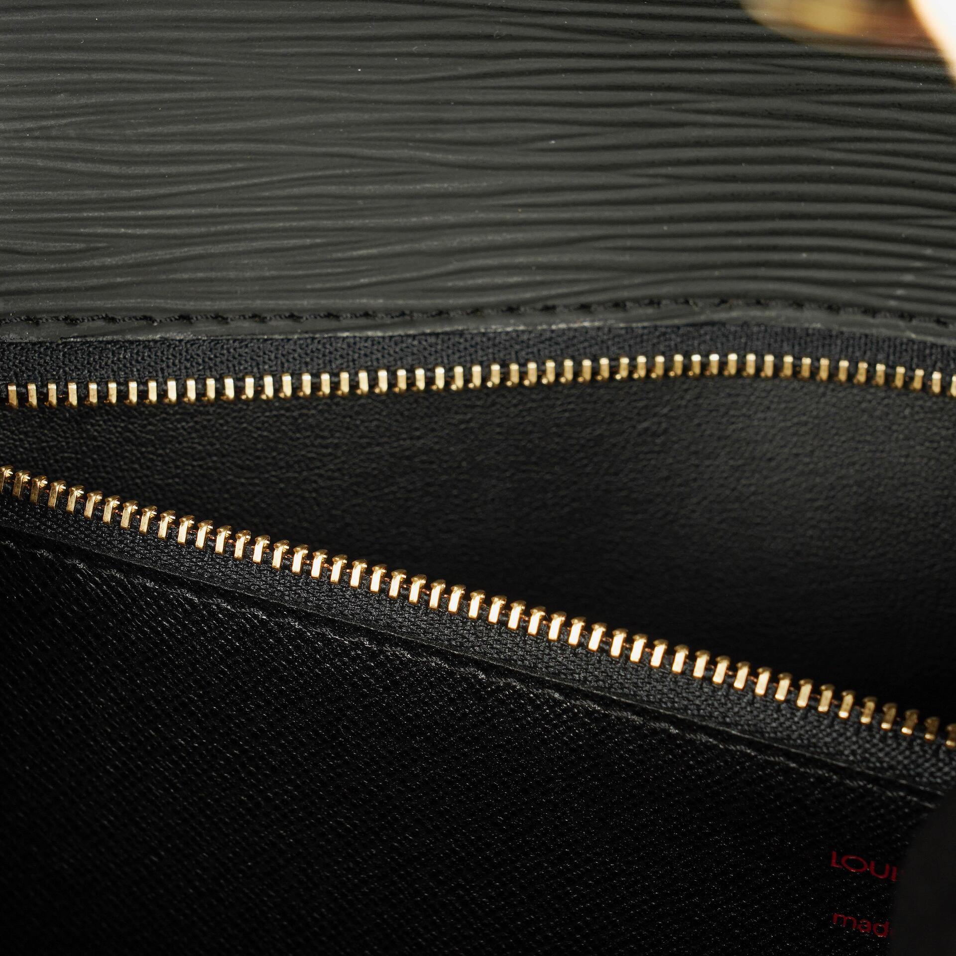 Louis Vuitton Monceau Handtasche aus schwarzem Epi Leder