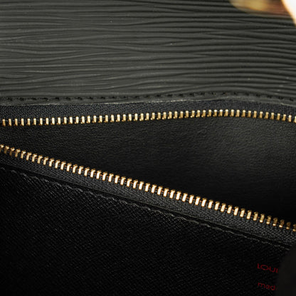 Louis Vuitton Monceau Handtasche aus schwarzem Epi Leder