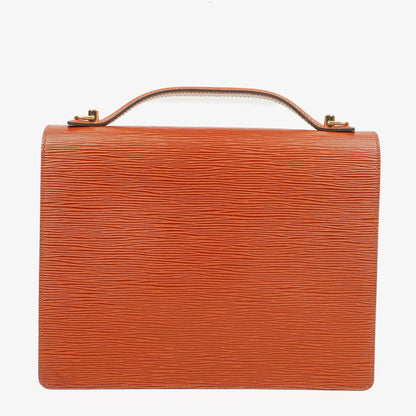 Louis Vuitton Monceau Handtasche aus braunem Epi Leder